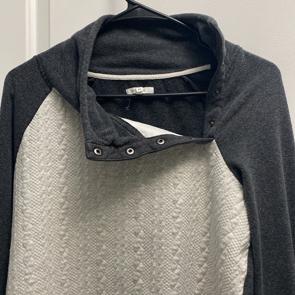 Maurices Black and Cream Button Sweater - Picture 6 of 12